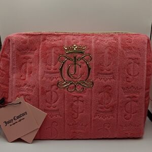 Juicy Couture Coral Travel Bag with Gold Logo